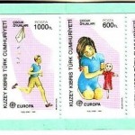 TÜRKISCH ZYPERN MH 2 POSTFRISCH(MINT) EUROPA 1989 KINDERSPIELE