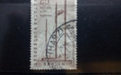 BERLIN MI-NR. 157 GESTEMPELT(USED) DEUTSCHE INDUSTRIE-AUSSTELLUNG ANTENNENMASTEN 1956