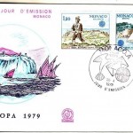 MONACO MI-NR. 1375-1377 FDC EUROPA 1979 POST- UND FERNMELDEWESEN SCHIFF EISENBAHN