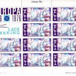 MALTA MI-NR. 532-533 POSTFRISCH(MINT) KLEINBOGENSATZ EUROPA 1976 KUNSTHANDWERK