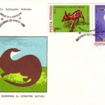 RUMÄNIEN MI-NR. 3705-3710 FDC MITLÄUFER 1980 EISVOGEL BISON - REH - HIRSCH - REIHER