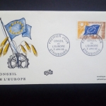 CONSEIL de L´EUROPE MI-NR. 7-9 FDC (3) EUROPARAT 1963 FIDACOS