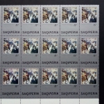 ALBANIEN MI-NR. 1720-1727 POSTFRISCH BOGENTEIL (15) NATIONALE GEMÄLDE 1974