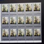 ALBANIEN MI-NR. 1720-1727 POSTFRISCH BOGENTEIL (15) NATIONALE GEMÄLDE 1974