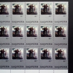 ALBANIEN MI-NR. 1720-1727 POSTFRISCH BOGENTEIL (15) NATIONALE GEMÄLDE 1974