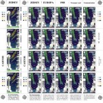 JERSEY MI-NR. 435-438 POSTFRISCH(MINT) KLEINBOGENSATZ EUROPA 1988 TRANSPORTMITTEL FLUGZEUG SCHIFF