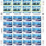 JERSEY MI-NR. 435-438 POSTFRISCH(MINT) KLEINBOGENSATZ EUROPA 1988 TRANSPORTMITTEL FLUGZEUG SCHIFF