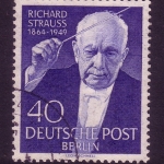 BERLIN MI-NR. 124 GESTEMPELT(USED) RICHARD STRAUSS KOMPONIST UND DIRIGENT