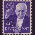 BERLIN MI-NR. 124 GESTEMPELT(USED) RICHARD STRAUSS KOMPONIST UND DIRIGENT