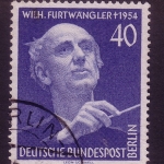 BERLIN MI-NR. 128 GESTEMPELT(USED) WILHELM FURTWÄNGLER KOMPONIST UND DIRIGENT