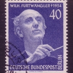 BERLIN MI-NR. 128 GESTEMPELT(USED) WILHELM FURTWÄNGLER KOMPONIST UND DIRIGENT