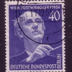 BERLIN MI-NR. 128 GESTEMPELT(USED) WILHELM FURTWÄNGLER KOMPONIST UND DIRIGENT