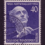 BERLIN MI-NR. 128 GESTEMPELT(USED) WILHELM FURTWÄNGLER KOMPONIST UND DIRIGENT