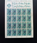 LIECHTENSTEIN MI-NR. 551-554 GESTEMPELT(USED) KLEINBOGENSATZ OLYMPIADE SAPPORO 1972