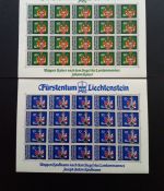 LIECHTENSTEIN MI-NR. 793-796 POSTFRISCH(MINT)) KLEINBOGENSATZ WAPPEN (III) 1982