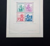 JUGOSLAWIEN BLOCK 1 POSTFRISCH(MINT) 1. PHILATELISTISCHE LANDESAUSSTELLUNG 1937 BELGRAD TRACHTEN