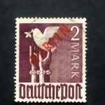 BERLIN MI-NR. 34 GESTEMPELT(USED) ROTAUFDRUCK GEPRÜFT SCHLEGEL