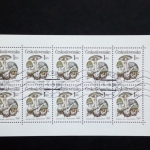 TSCHECHOSLOWAKEI MI-NR. 3017-3020 GESTEMPELT(USED) KLEINBÖGEN PILZE 1989