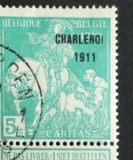 BELGIEN MI-NR. 87 III GESTEMPELT(USED) WELTAUSSTELLUNG BRÜSSEL 1910 KAMPF GEGEN TUBERKULOSE