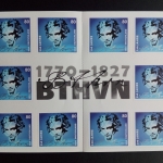 Gültige Frankaturware Deutschland 0,80 € im 10er Folienblatt selbstklebend x 98 % BEETHOVEN