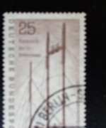 BERLIN MI-NR. 157 GESTEMPELT(USED) DEUTSCHE INDUSTRIE-AUSSTELLUNG ANTENNENMASTEN 1956