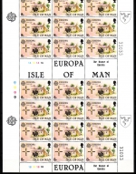 INSEL MAN MI-NR. 187-188 POSTFRISCH(MINT) DOPPELKLEINBOGENSATZ EUROPA 1981 KUH SCHIFF