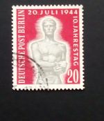 BERLIN MI-NR. 119 GESTEMPELT(USED) GEDENKTAG DES ATTENTATS AUF HITLER 1954