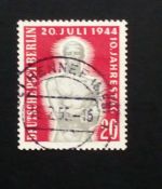 BERLIN MI-NR. 119 GESTEMPELT(USED) GEDENKTAG DES ATTENTATS AUF HITLER 1954