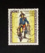 BERLIN MI-NR. 131 GESTEMPELT(USED) TAG DER BRIEFMARKE 1955 PREUSSISCHER FELDPOSTILLION