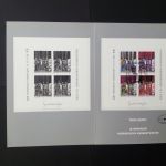 ÖSTERREICH SONDERMAPPE MIT SCHWARZDRUCK UND BLOCK 15 GESTEMPELT(USED) TOD VON FRIEDENSREICH HUNDERTWASSER 2000