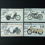 BERLIN MI-NR. 694-697 GESTEMPELT(USED) JUGEND 1983 MOTORRÄDER
