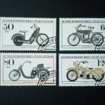 BERLIN MI-NR. 694-697 GESTEMPELT(USED) JUGEND 1983 MOTORRÄDER