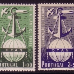 PORTUGAL MI-NR. 778-779 POSTFRISCH 3 JAHRE NATO WELTKUGEL UND ANKER