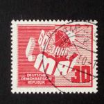 DDR MI-NR. 250 GESTEMPELT(USED) 60 JAHRE TAG DER ARBEIT 1950