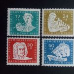 DDR MI-NR. 256-259 POSTFRISCH(MINT) 200. TODESTAG JOHANN SEBASTIAN BACH 1950