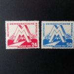 DDR MI-NR. 282-283 POSTFRISCH(MINT) LEIPZIGER FRÜHJAHRSMESSE 1951