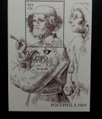 BELGIEN BLOCK 39 GESTEMPELT(USED) POSTPHILA 1969 FEDERZEICHNUNG VON BRUEGHEL