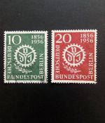 BERLIN MI-NR. 138-139 GESTEMPELT(USED) 100 JAHRE VEREIN DEUTSCHER INGENIEURE (VDI) 1956