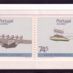 AZOREN MH 7 POSTFRISCH(MINT) FLUGZEUGE AUFDRUCK PHILATELIA `87 KÖLN