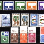 EUROPA CEPT JAHRGANG 1957 POSTFRISCH 18 Werte LUXEMBURG MIT OBERRAND