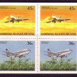 MARSHALL-INSELN MH MIT 5 x 218 D + 5 x MI-NR. 220 D POSTFRISCH(MINT) FLUGZEUG BOEING 727 + 737