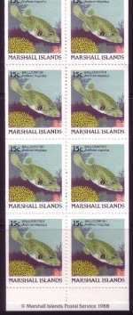 MARSHALL-INSELN MH MIT 10 x MI-NR. 172 D POSTFRISCH(MINT) FISCHE