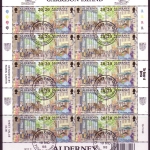ALDERNEY MI-NR. 121-128 GESTEMPELT(USED) KLEINBOGENSATZ PFERD KUTSCHE FEUERWEHR KIRCHE SCHIFF