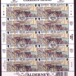 ALDERNEY MI-NR. 121-128 GESTEMPELT(USED) KLEINBOGENSATZ PFERD KUTSCHE FEUERWEHR KIRCHE SCHIFF