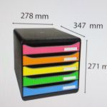 EXACOMPTA BIG BOX PLUS MIT 5 SCHUBLADEN HARLEKIN 309798D