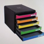 EXACOMPTA BIG BOX PLUS MIT 5 SCHUBLADEN HARLEKIN 309798D