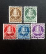 BERLIN MI-NR. 101-105 GESTEMPELT(USED) FREIHEITSGLOCKE KLÖPPEL Mitte