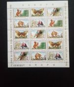 RUMÄNIEN MI-NR. 3982-3991 POSTFRISCH(MINT) KLEINBOGENSATZ EUROPÄISCHE FLORA UND FAUNA 1983 EICHHÖRNCHEN