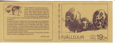 SCHWEDEN MH 97 POSTFRISCH(MINT) FAUNA und FLORA in der BERGWELT LEMMINGE MOSCHUSOCHSE