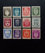 FRANKREICH MI-NR. 538-549 POSTFRISCH(MINT) NATIONALE HILFE(II) STADTWAPPEN 1942